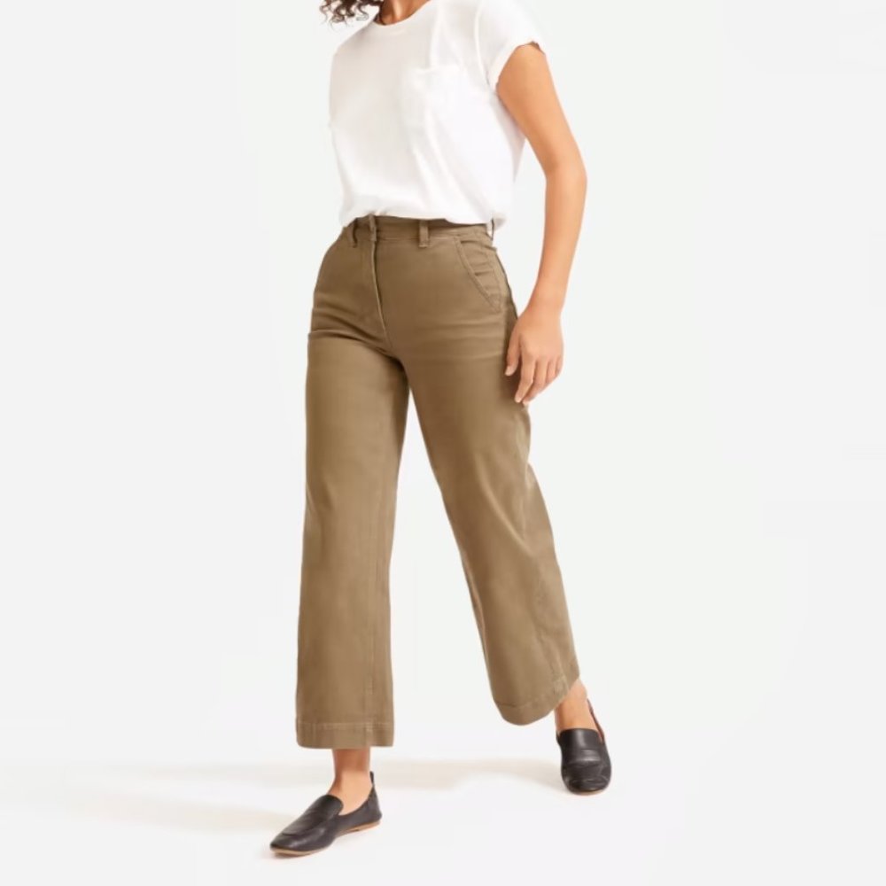 Everland Wide Leg Crop Pants